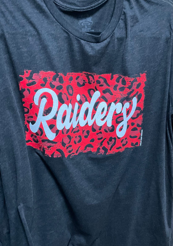 Two Tone Leopard Print Tee - Raiders