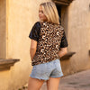 Leopard and Sequin Top with Pocket