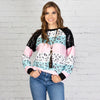 Multi Color Long Sleeve Leopard Top with Sequin