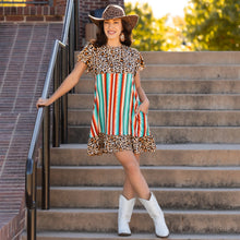  Leopard & Serape Dress with Pockets