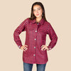 Houndstooth Pattern Shacket with Pockets