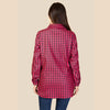 Houndstooth Pattern Shacket with Pockets