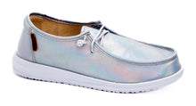  Corkys Kayak Silver Iridescent Slip-On Shoes