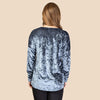 V-Neck Velvet Long Sleeve Top