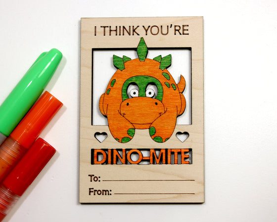 Dino Valentines Card- DIY