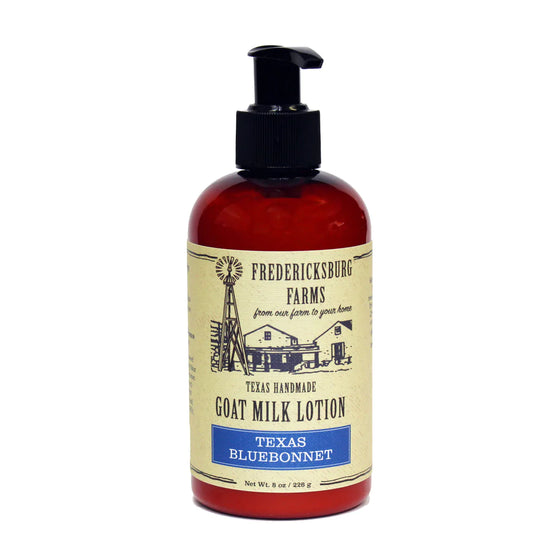 Fredericksburg farm goats milk lotion Texas bluebonnet