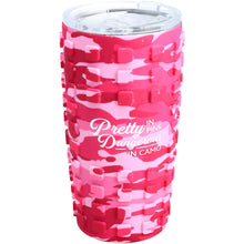  Pretty in Pink - 20 oz Travel Tumbler with 3D Silicone Wrap