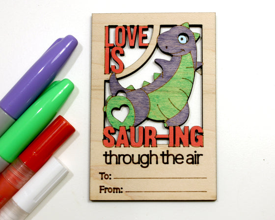 Dino Valentines Card- DIY