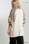 Animal Print Layered Bell Sleeve