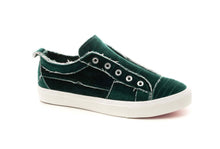  Corkys Babalu Sneaker in Green Velvet