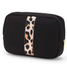  Rose Gold Leopard Neoprene Cosmetic Bag