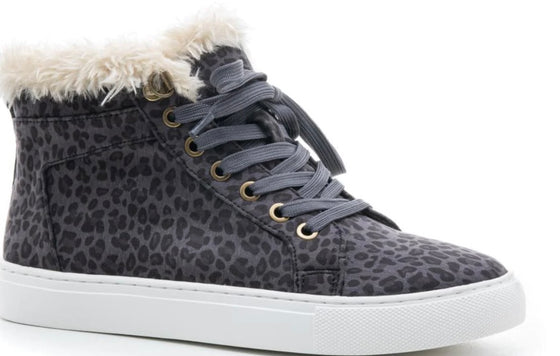 Templin Sneaker in Grey Leopard By Corkys