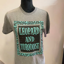  Leopard and Turquoise - Graphic Tee