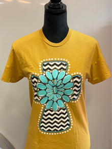  Chevron Cross w/Turquoise -  Graphic Tee