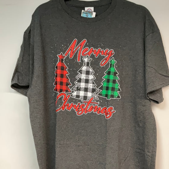 Merry Christmas Plaid Trees