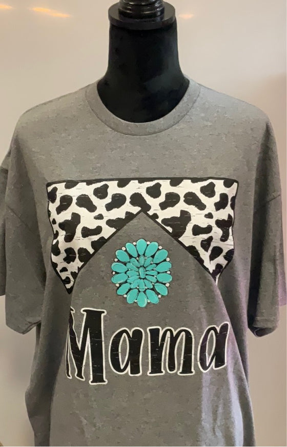 MAMA Cow Print - Graphic Tee